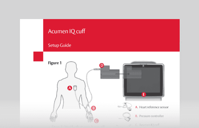Acumen IQ cuff setup guide
